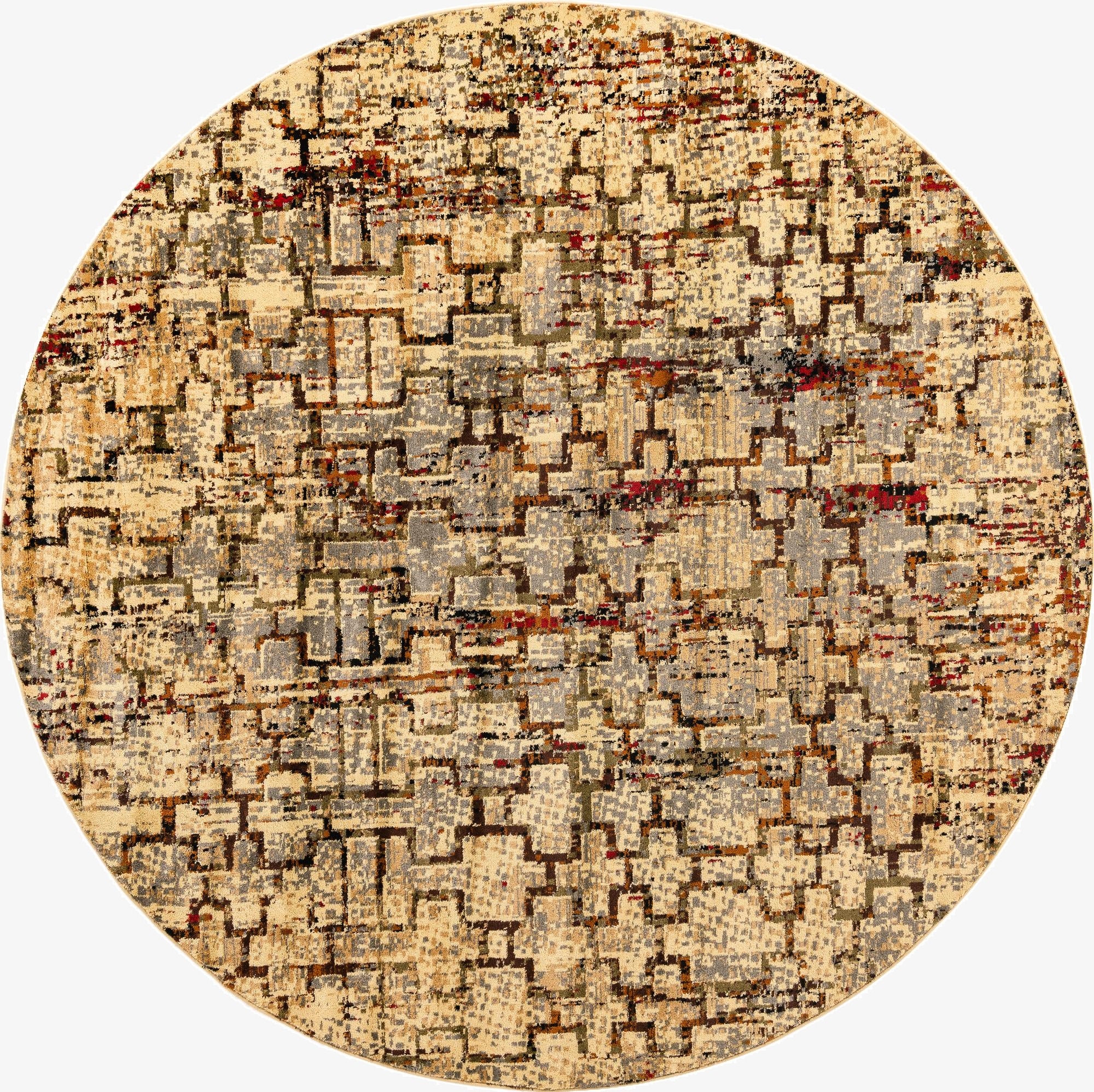 7' 10 x 7' 10 Saturn Round Rug