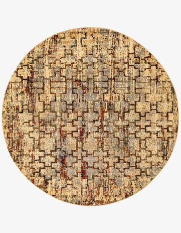 7' x 7' Saturn Round Rug