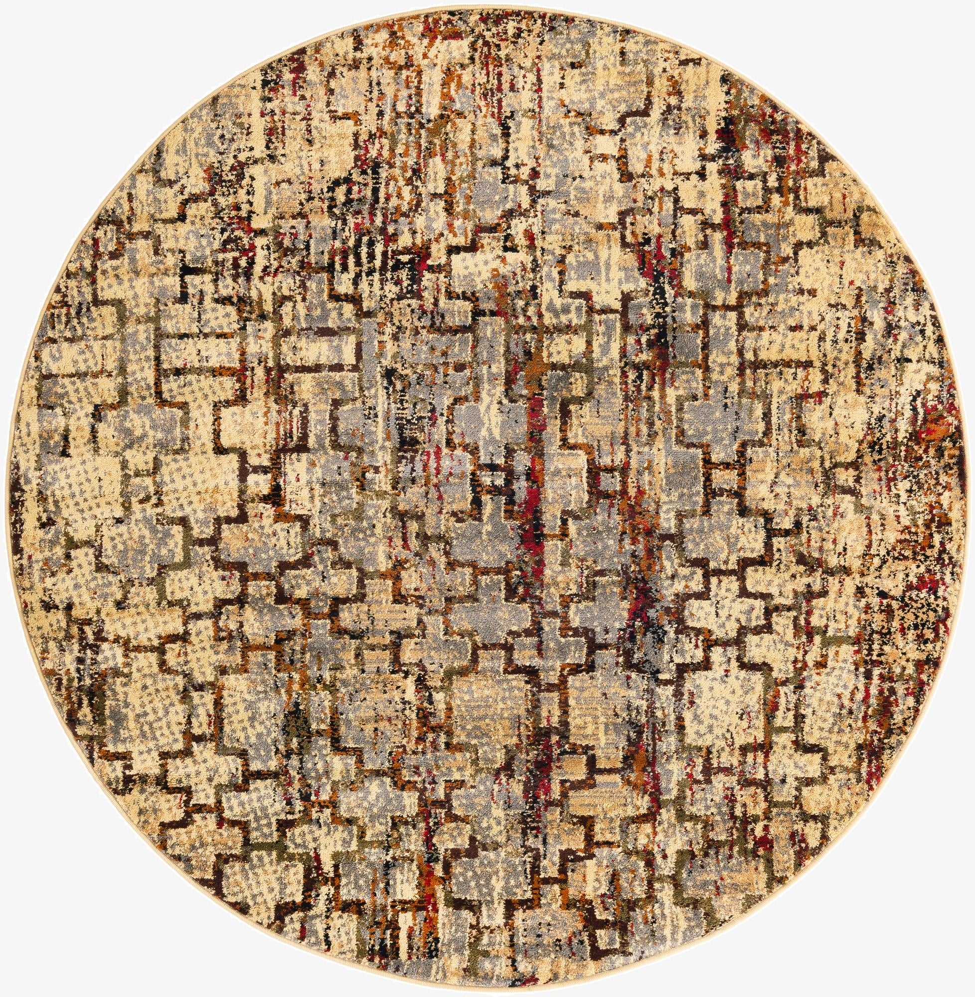 5' 3 x 5' 3 Saturn Round Rug