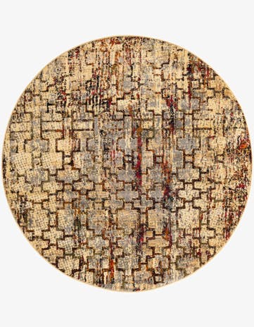 5' 3 x 5' 3 Saturn Round Rug