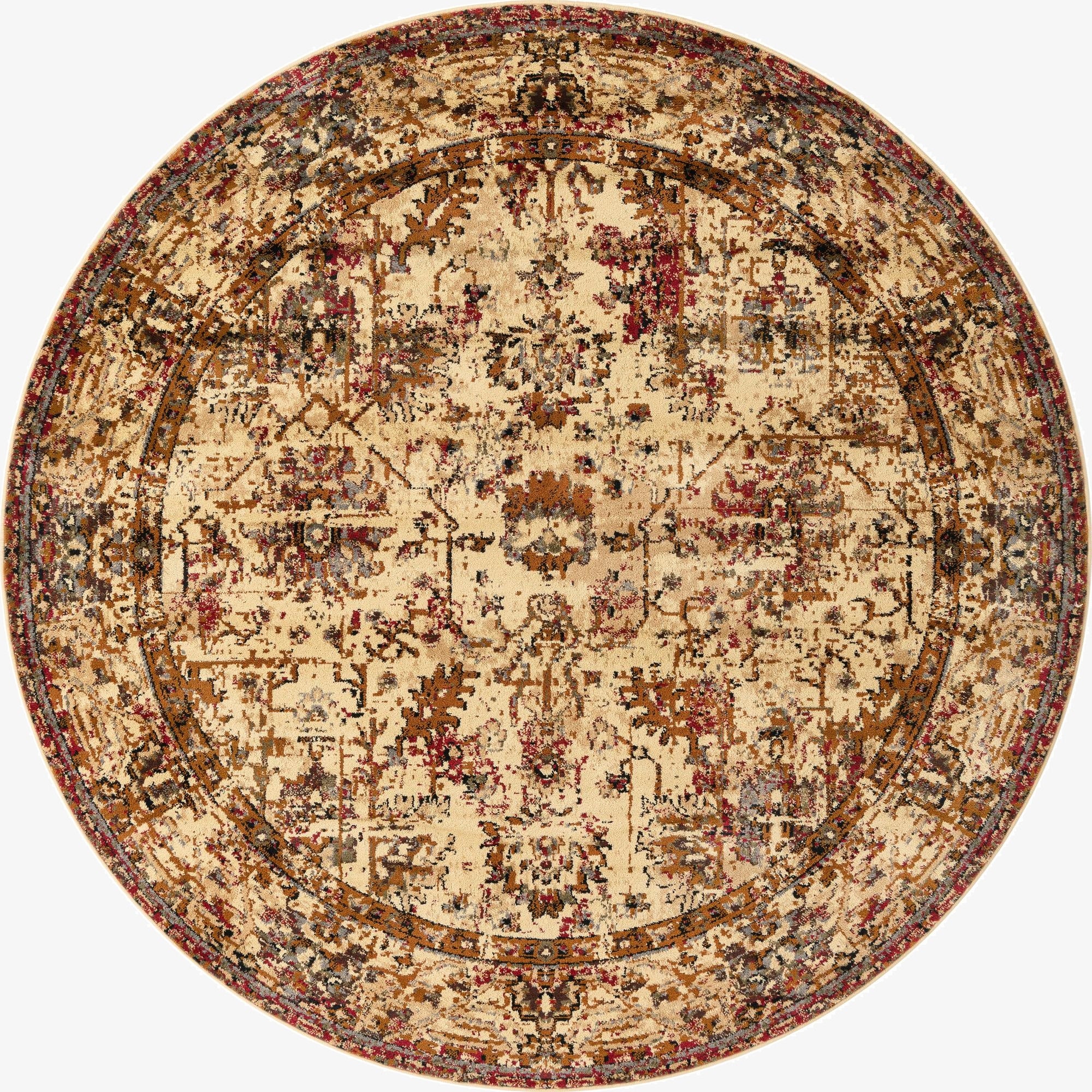 7' x 7' Saturn Round Rug