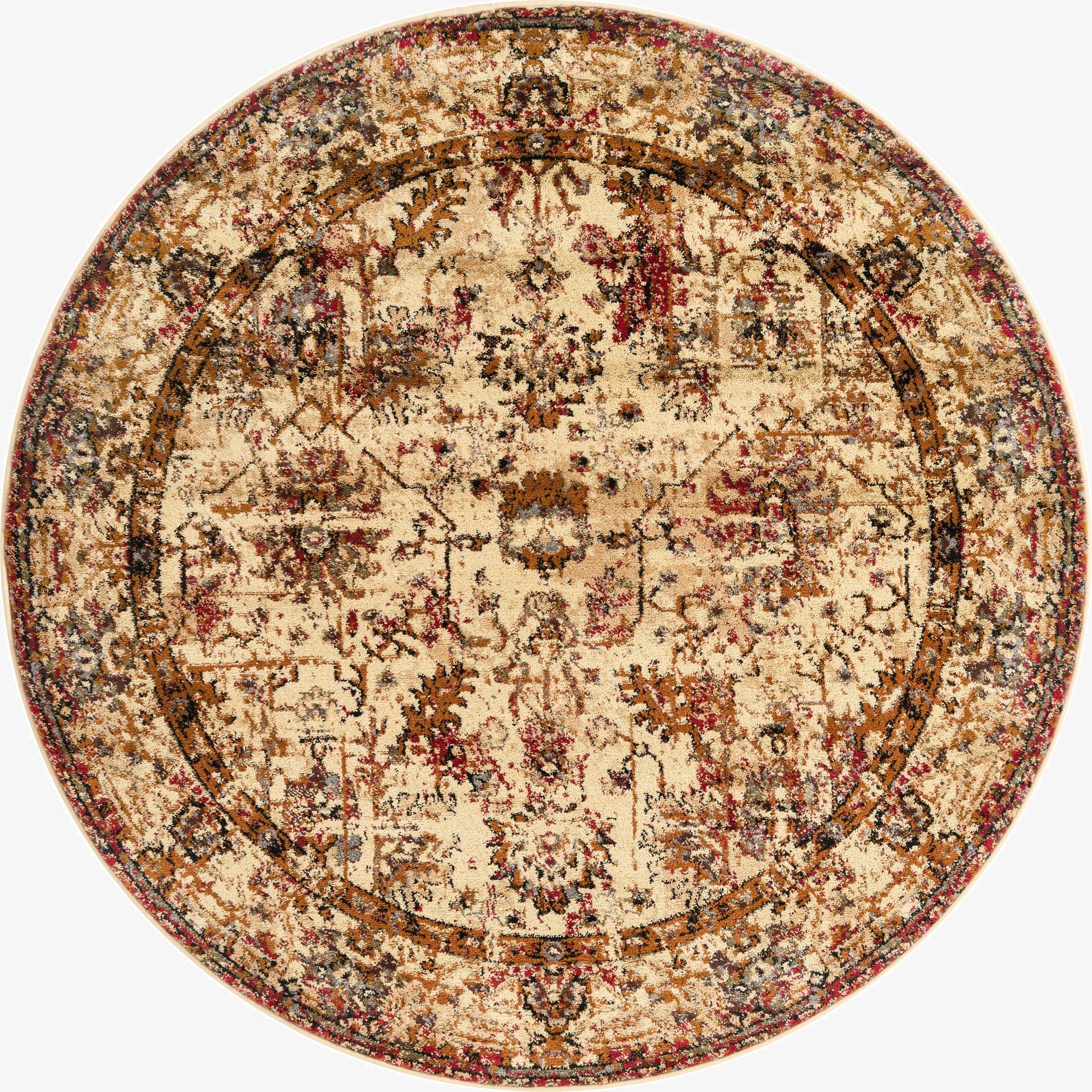 5' 3 x 5' 3 Saturn Round Rug