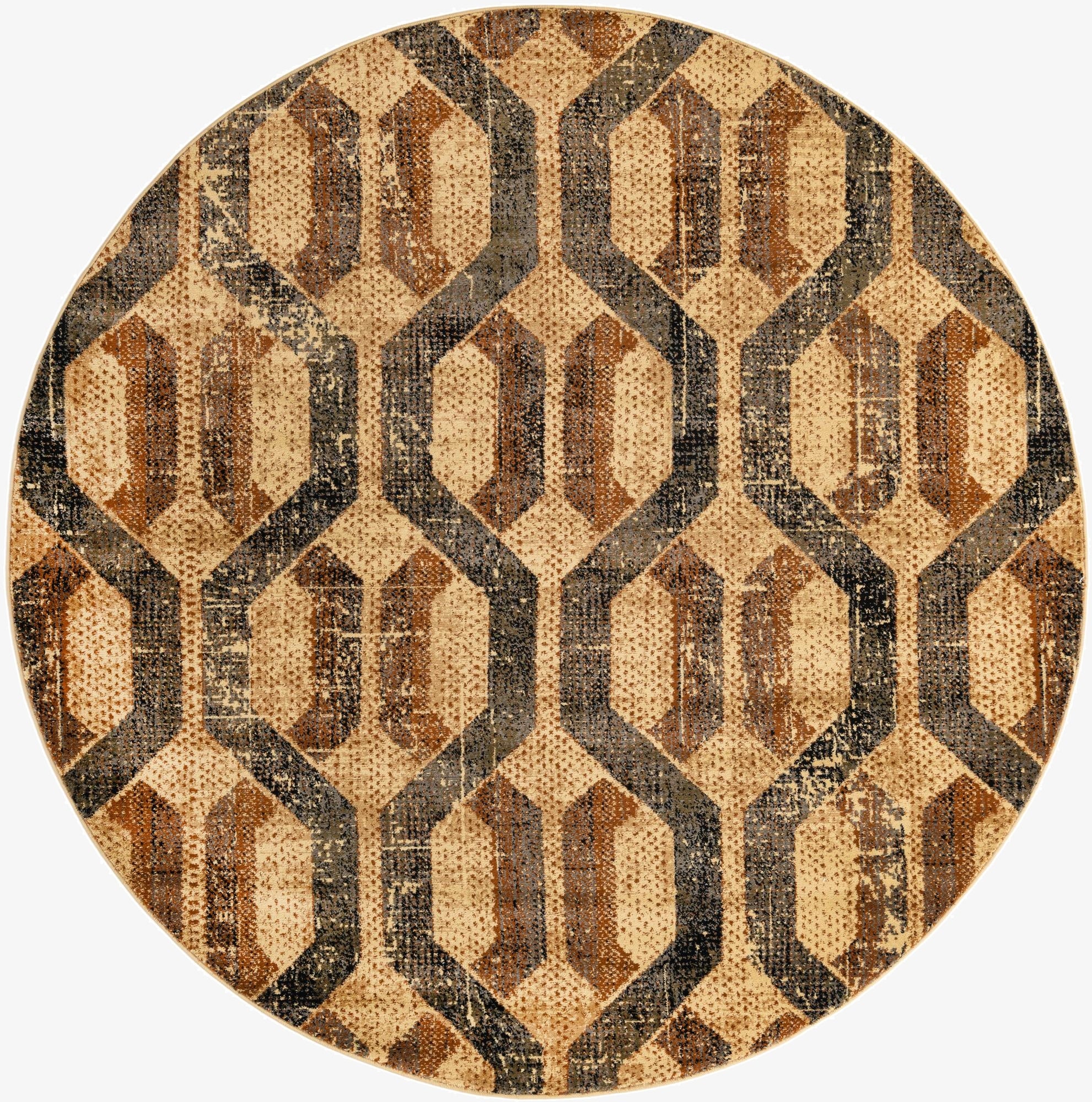 7' 10 x 7' 10 Saturn Round Rug