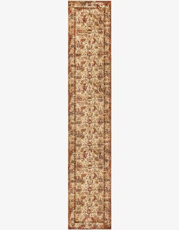 Beige Cream Saturn Runner Rug