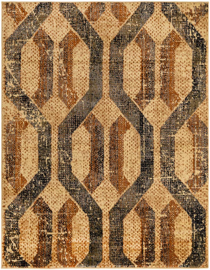 Detail image of 5' 3 x 5' 3 Saturn Square Rug