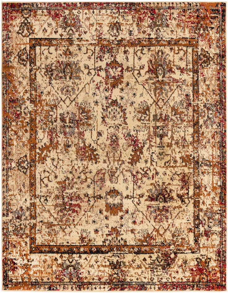 Detail image of 5' 3 x 5' 3 Saturn Square Rug