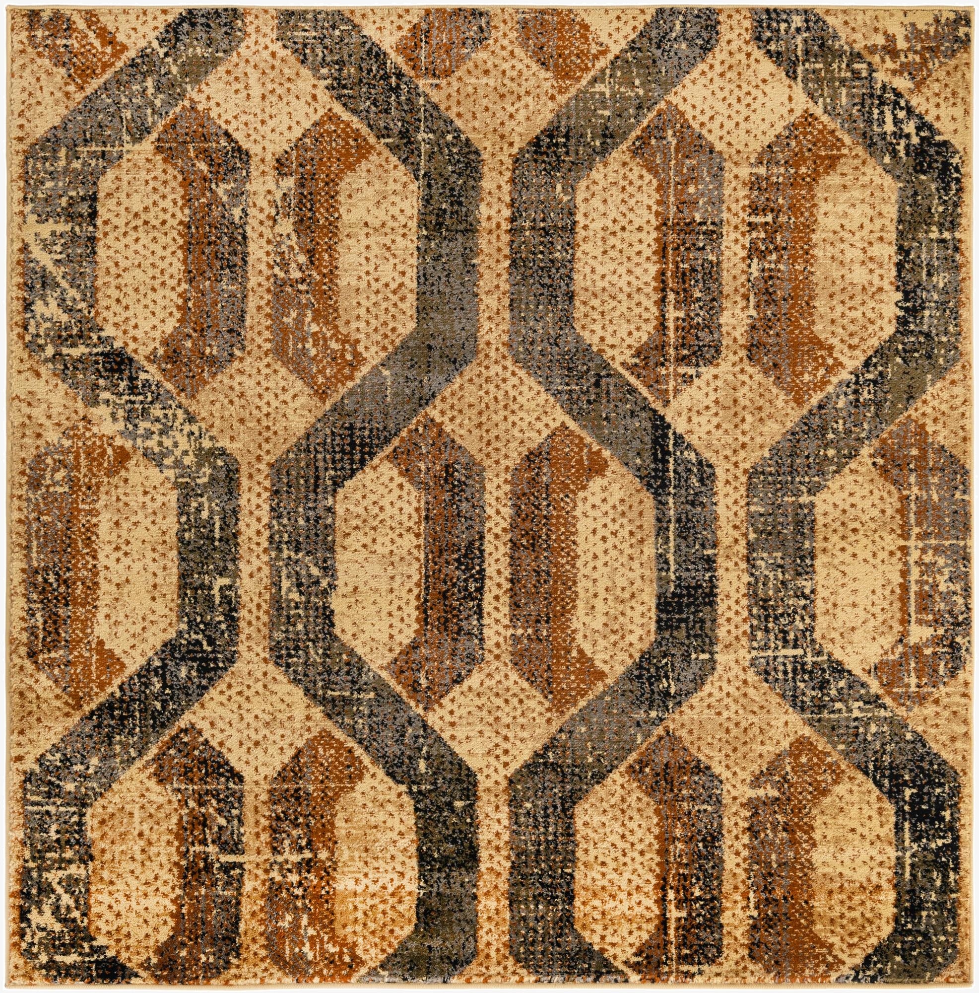 5' 3 x 5' 3 Saturn Square Rug