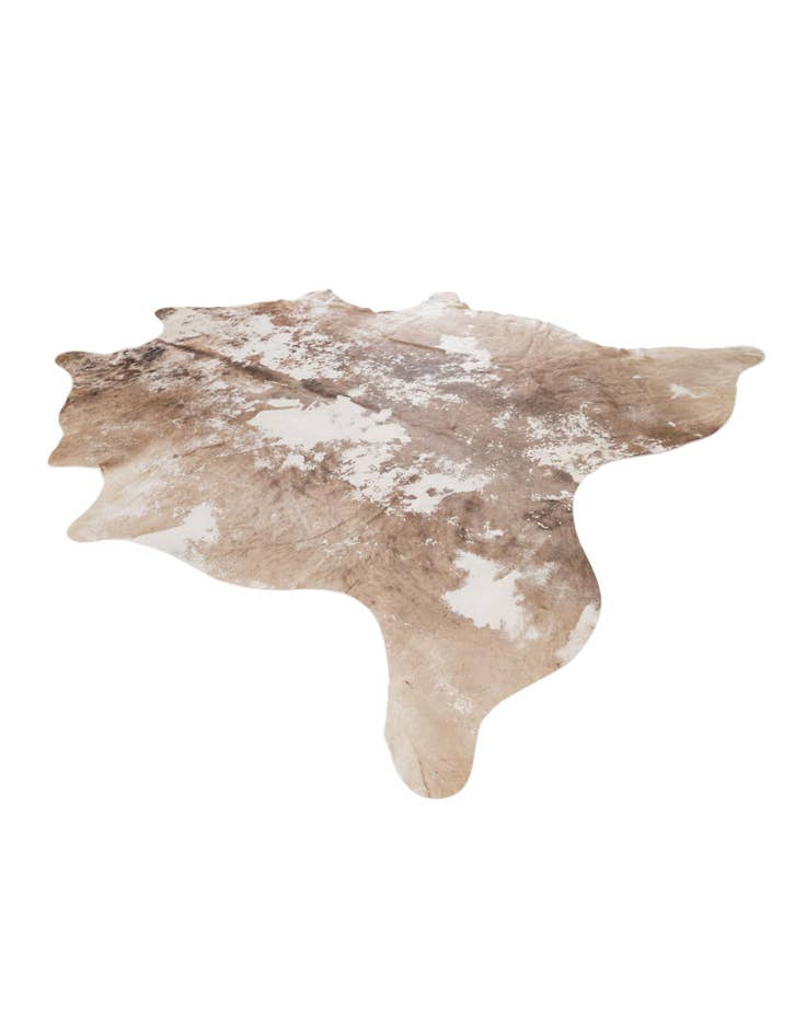 Detail image of 6' 5 x 6' 10 Cowhide Leather Freeform Rug