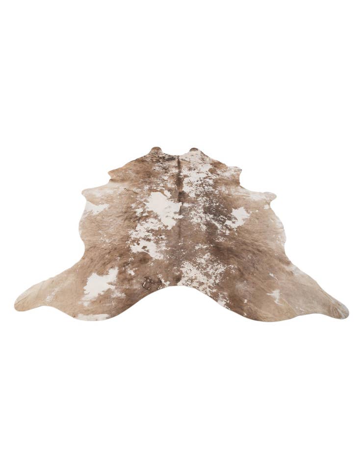 Detail image of 6' 5 x 6' 10 Cowhide Leather Freeform Rug