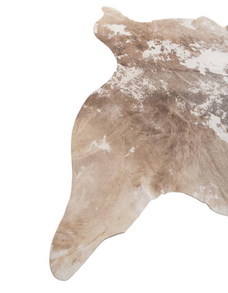 Detail image of 6' 5 x 6' 10 Cowhide Leather Freeform Rug