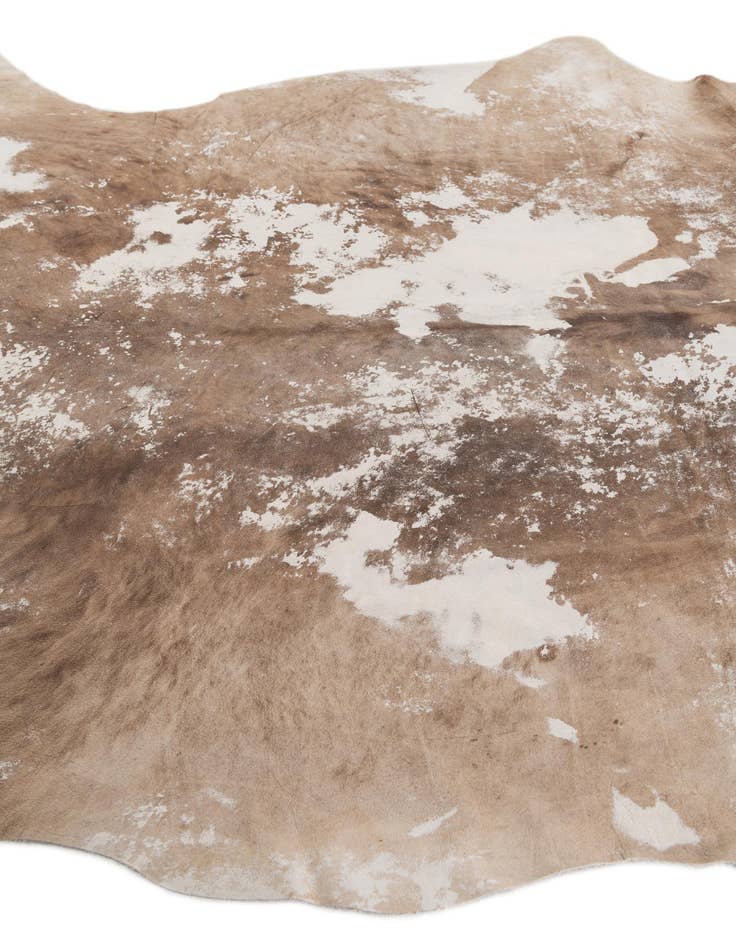 Detail image of 6' 5 x 6' 10 Cowhide Leather Freeform Rug