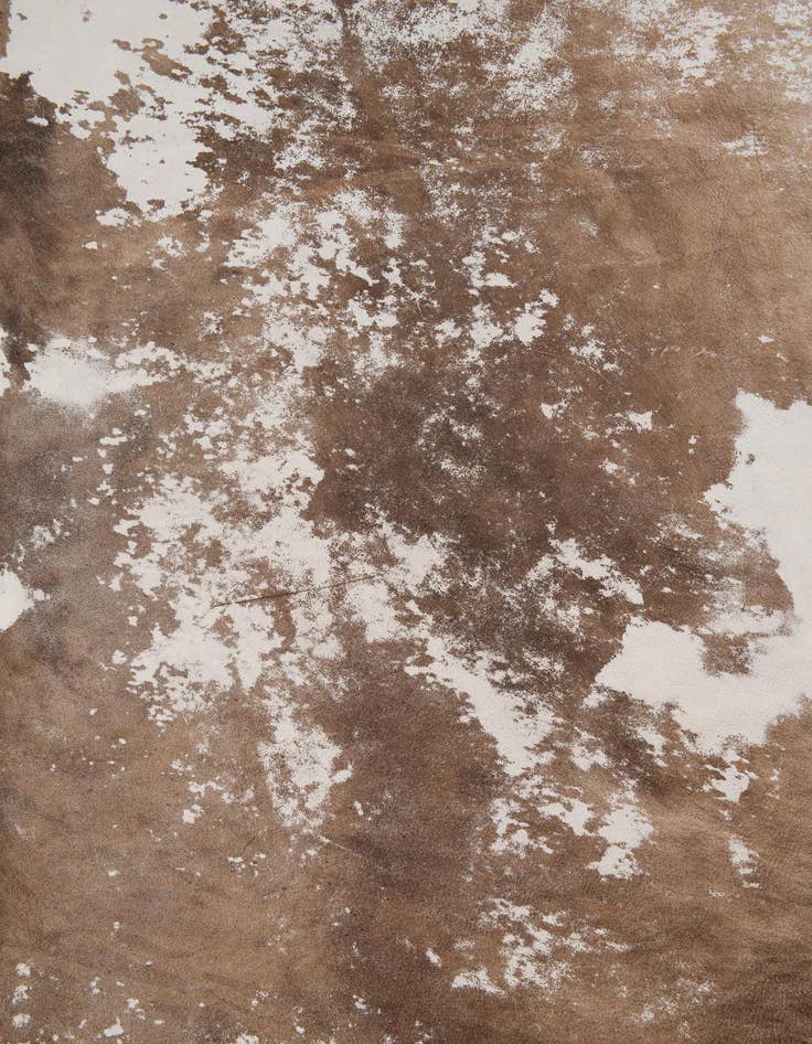 Detail image of 6' 5 x 6' 10 Cowhide Leather Freeform Rug