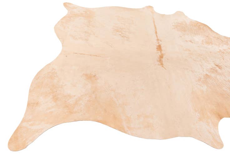 Detail image of 6' 5 x 7' Cowhide Leather Freeform Rug