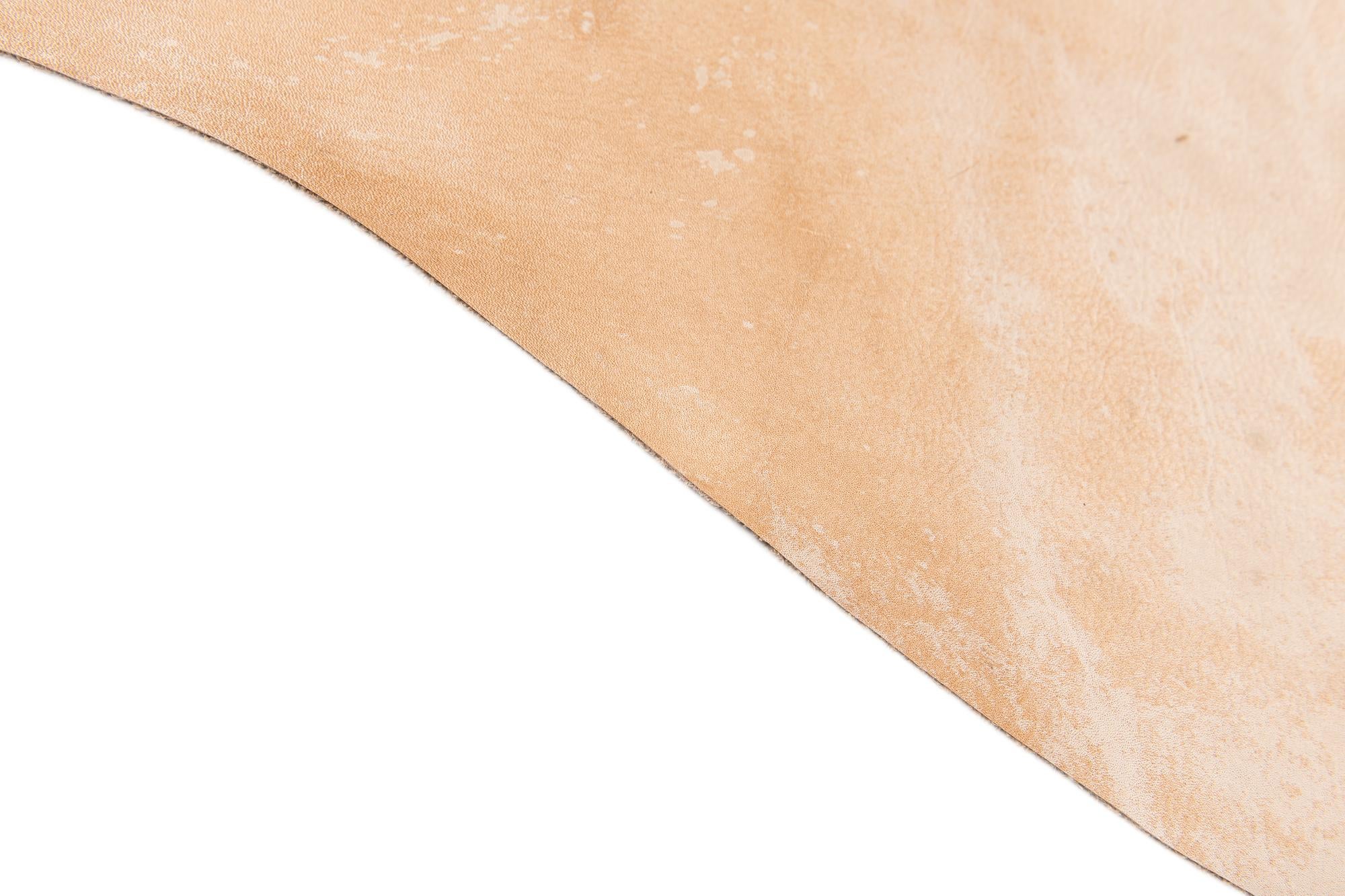 6' 5 x 7' Cowhide Leather Freeform Rug