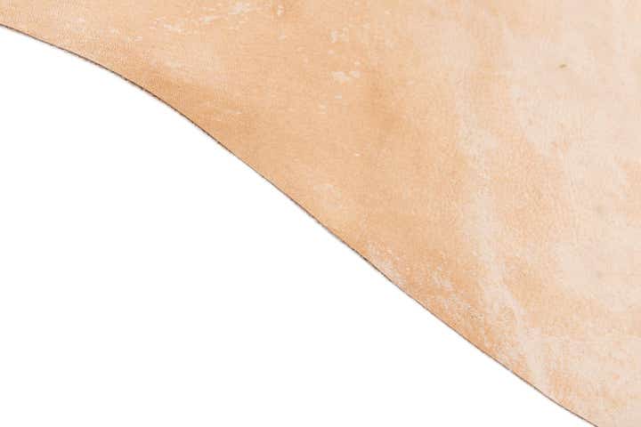 6' 5 x 7' Cowhide Leather Freeform Rug