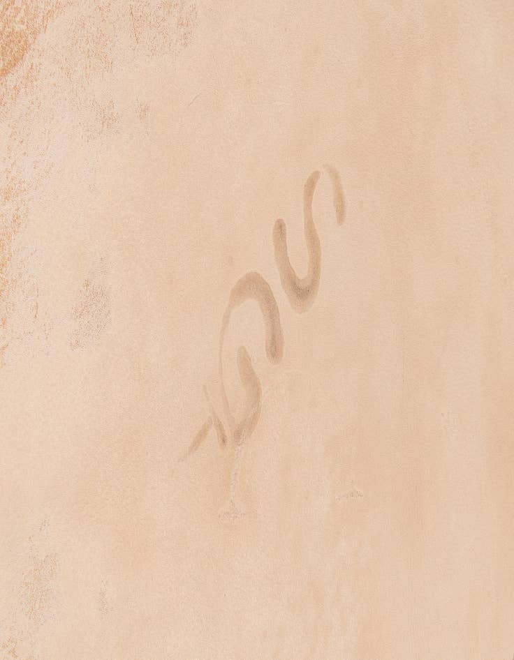 Detail image of 6' 5 x 7' Cowhide Leather Freeform Rug