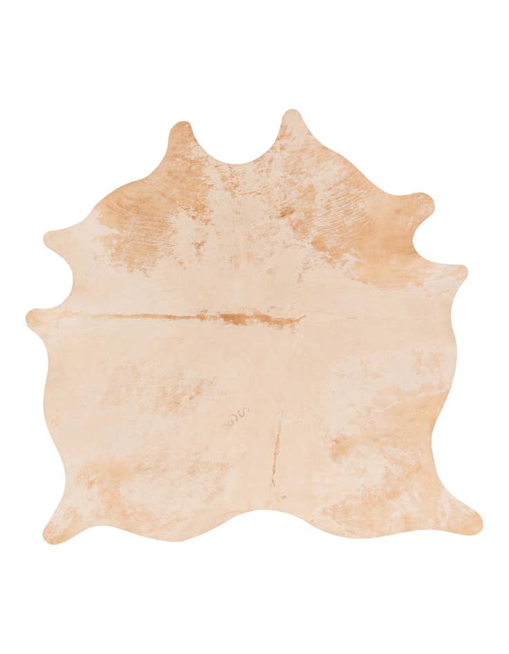 Detail image of 6' 5 x 7' Cowhide Leather Freeform Rug