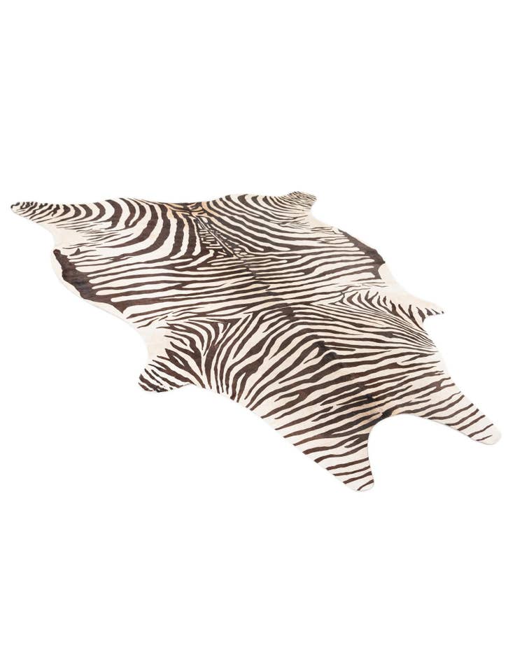 Detail image of 6' 1 x 6' 11 Cowhide Leather Freeform Rug