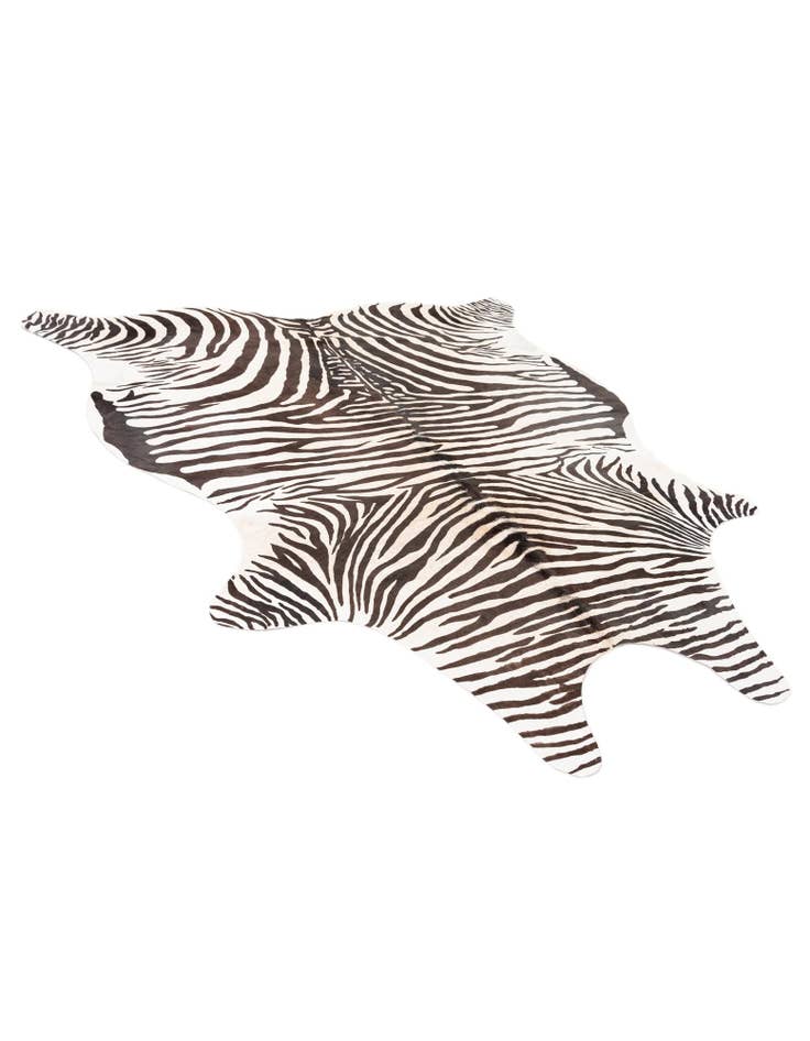 Detail image of 6' 3 x 7' Cowhide Leather Freeform Rug