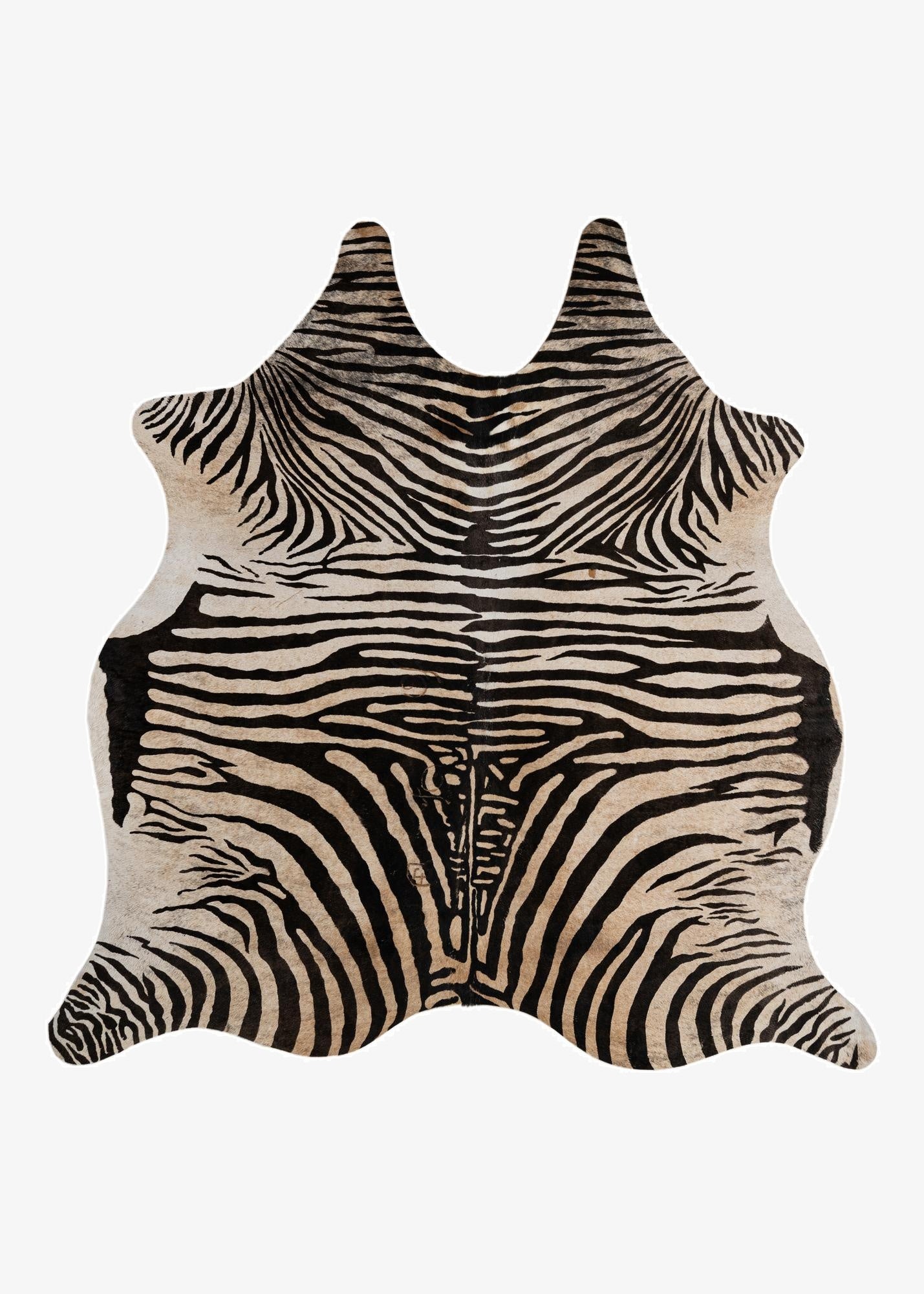 6' 5 x 6' 7 Cowhide Leather Freeform Rug