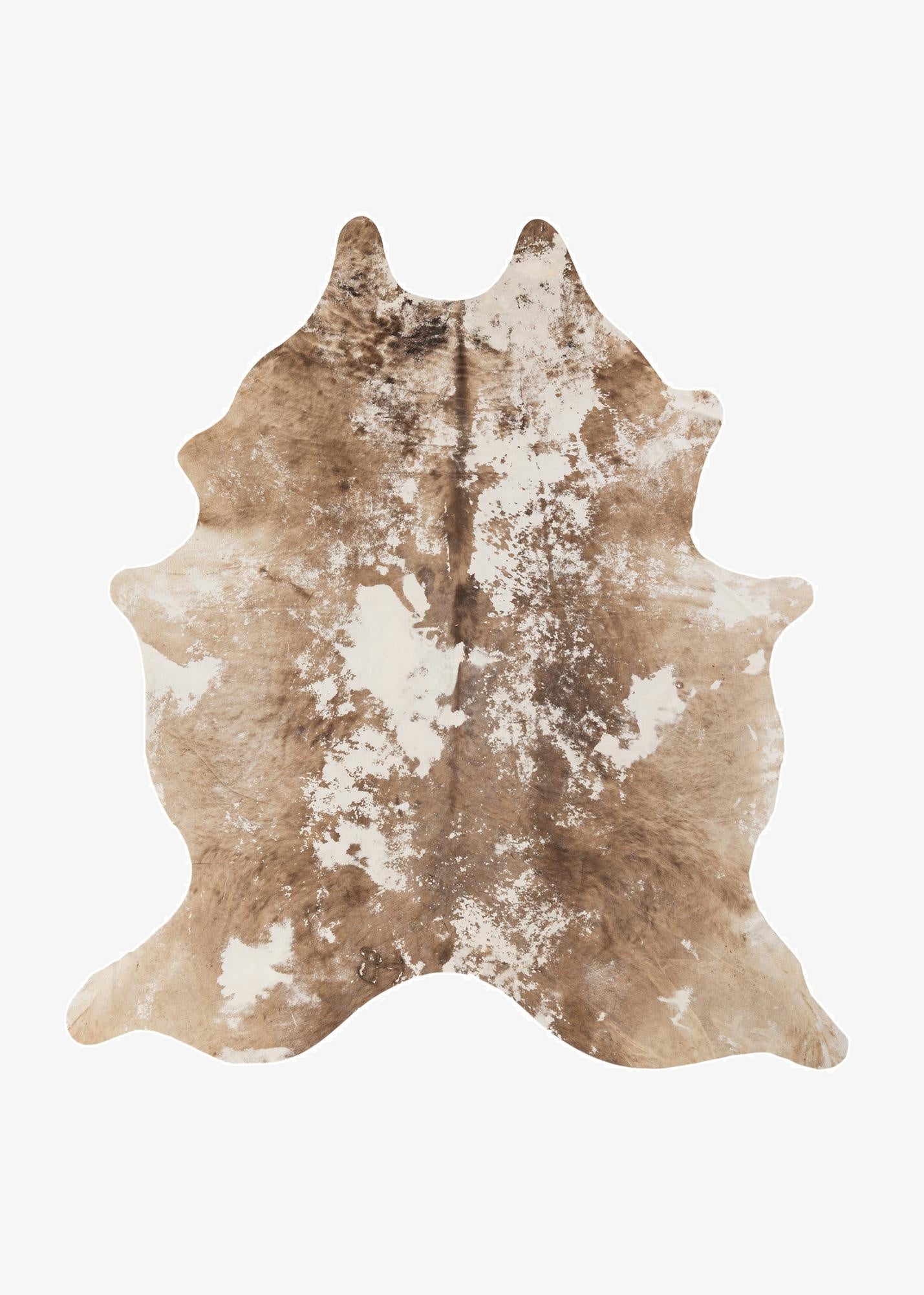 6' 5 x 6' 10 Cowhide Leather Freeform Rug