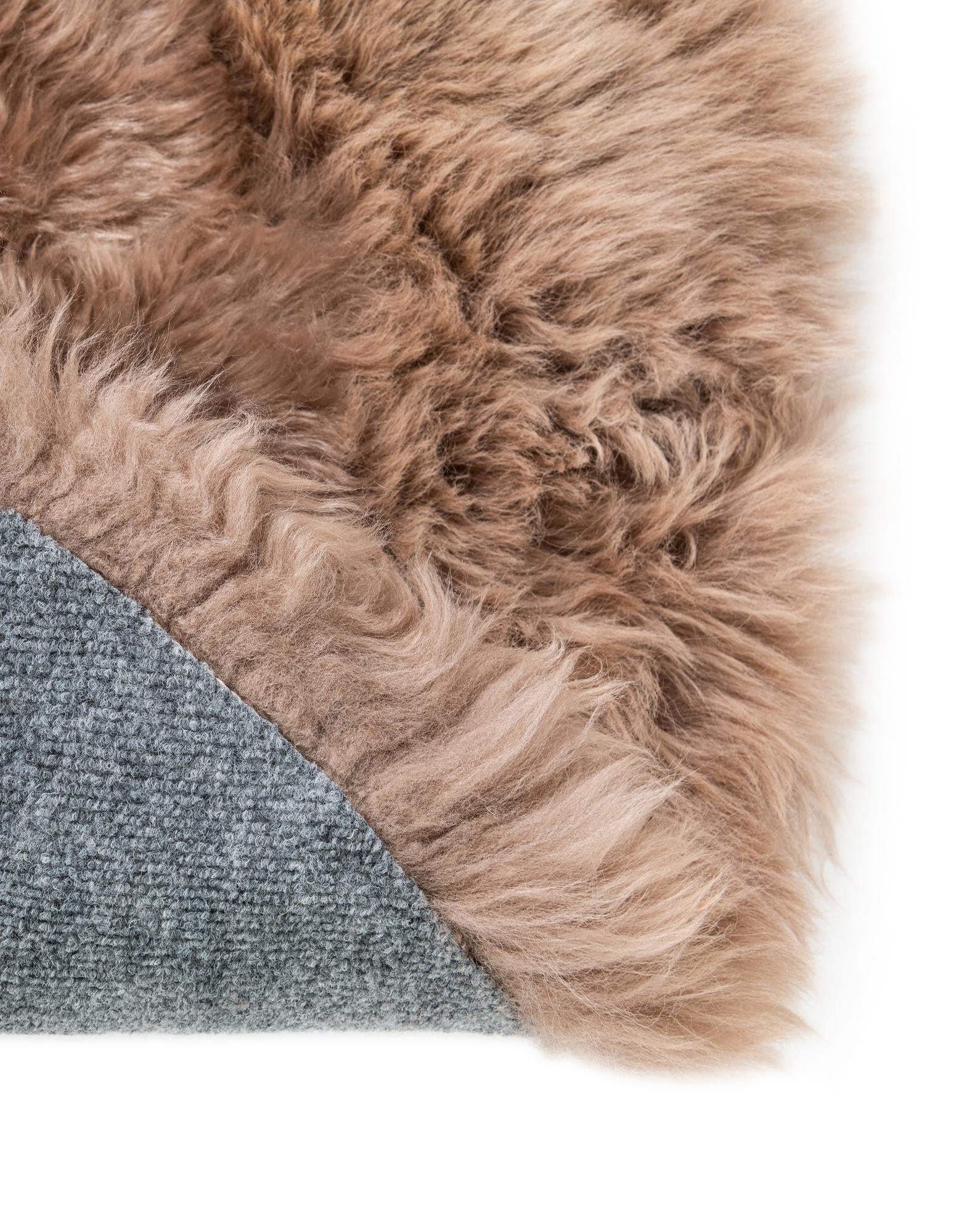 3' 3 x 6' Natural Sheepskin Freeform Rug