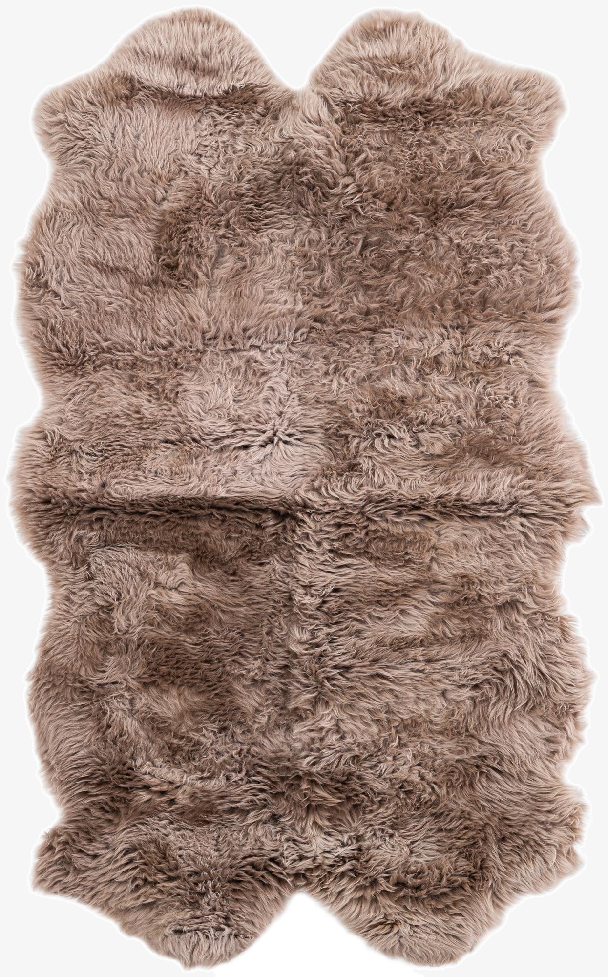 100cm x 183cm Natural Sheepskin Freeform Rug