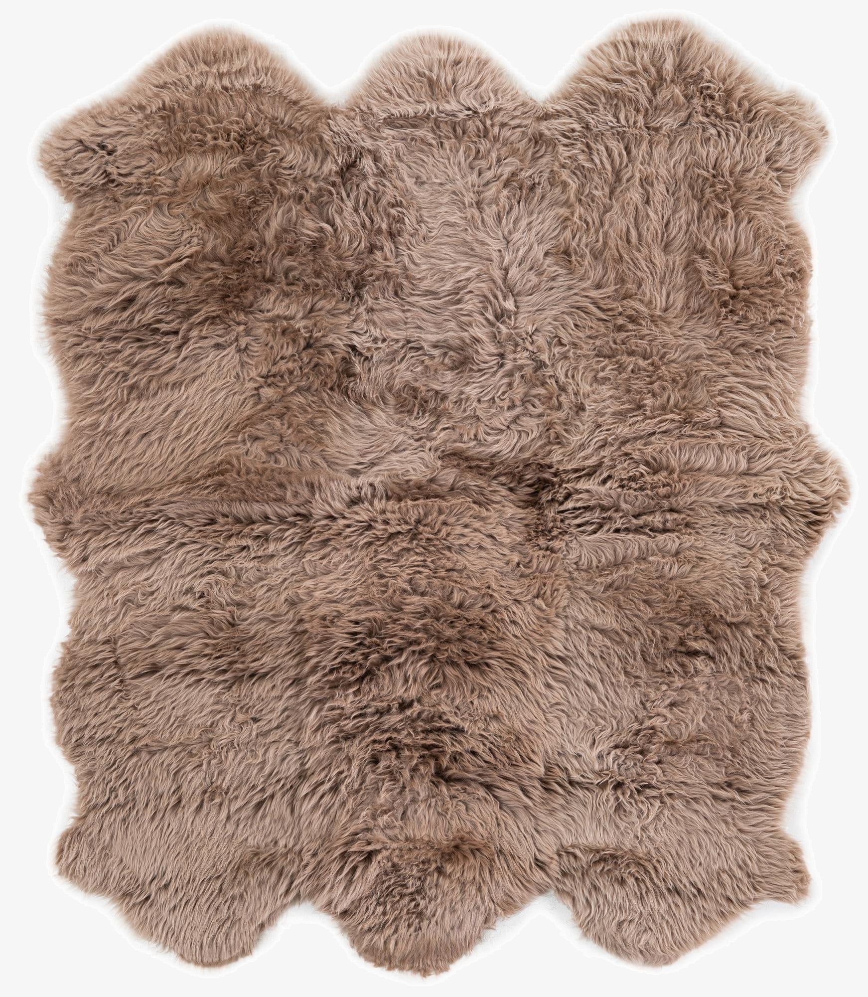145cm x 183cm Natural Sheepskin Freeform Rug