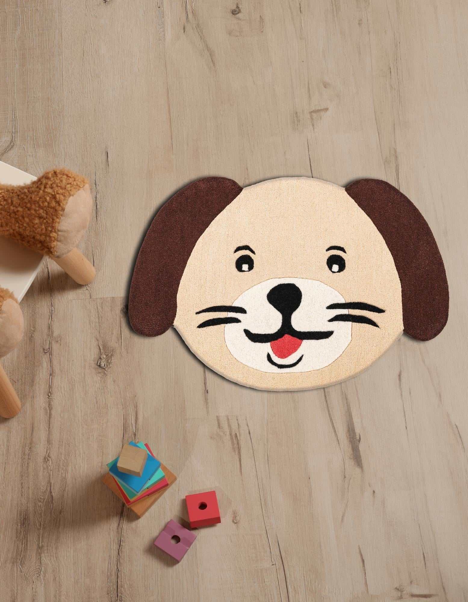 3' 6 x 5' 1 Playtime Kids Wool Freeform Rug