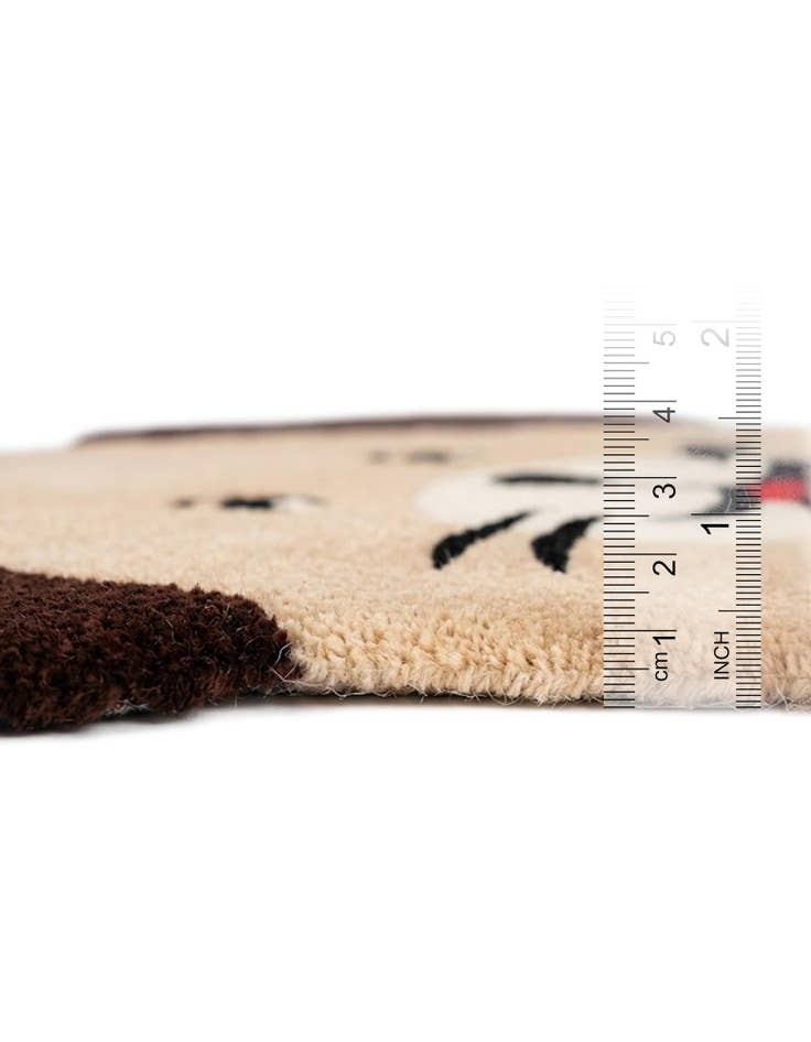 Detail image of 2' x 3' 1 Playtime Kids Wool Freeform Rug
