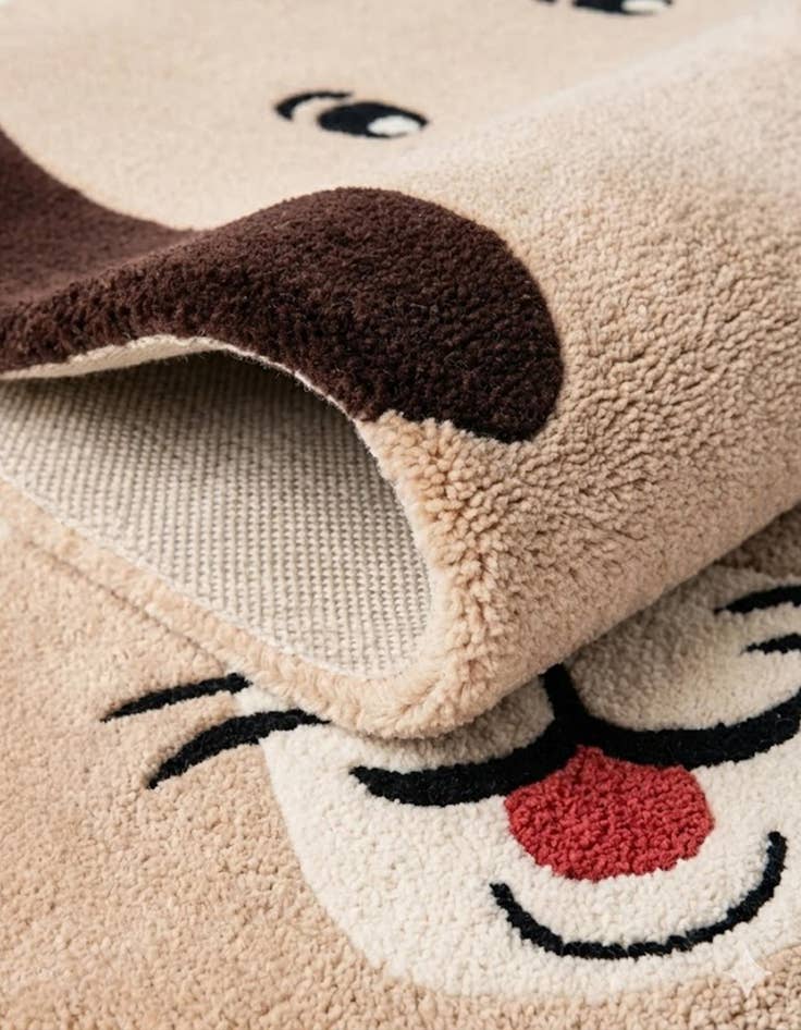 Detail image of 2' x 3' 1 Playtime Kids Wool Freeform Rug