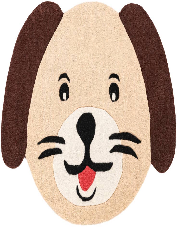 Detail image of 2' x 3' 1 Playtime Kids Wool Freeform Rug