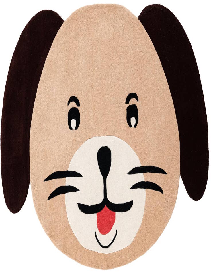 Detail image of 5' 1 x 7' 1 Playtime Kids Wool Freeform Rug