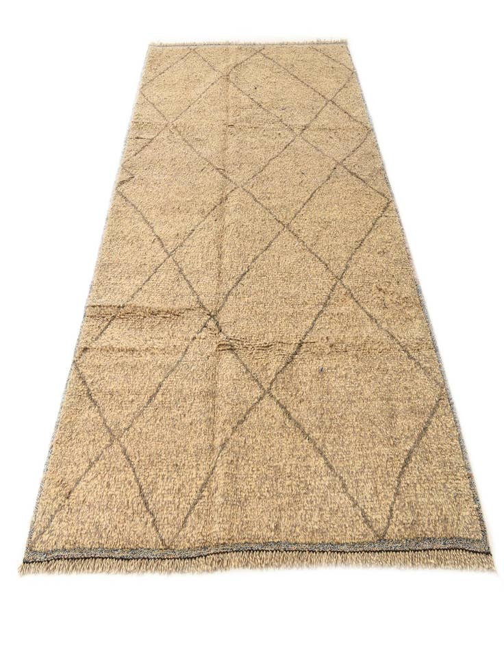 Detail image of 6' 2 x 9' 2  Hand Knotted Moroccan Wool Rug