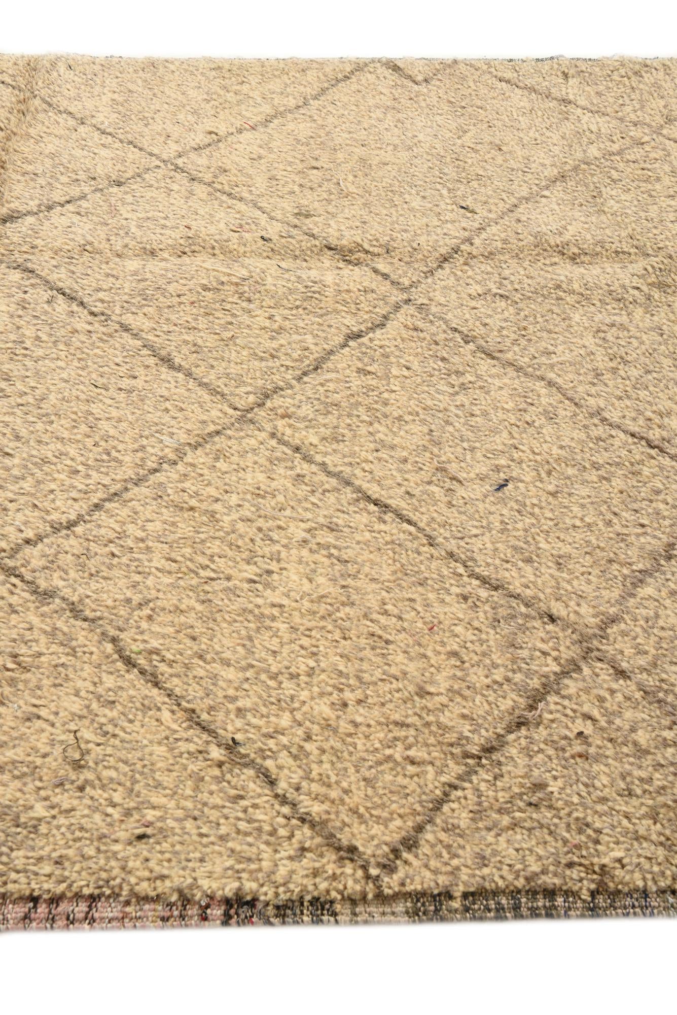 6' 2 x 9' 2 Hand Knotted Moroccan Wool Rug