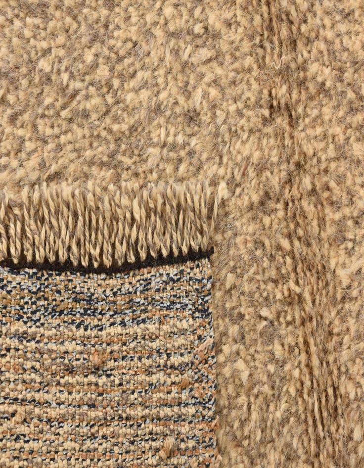 Detail image of 6' 2 x 9' 2  Hand Knotted Moroccan Wool Rug