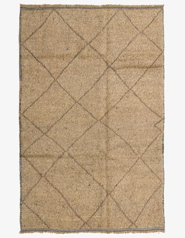 6' 2 x 9' 2 Hand Knotted Moroccan Wool Rug