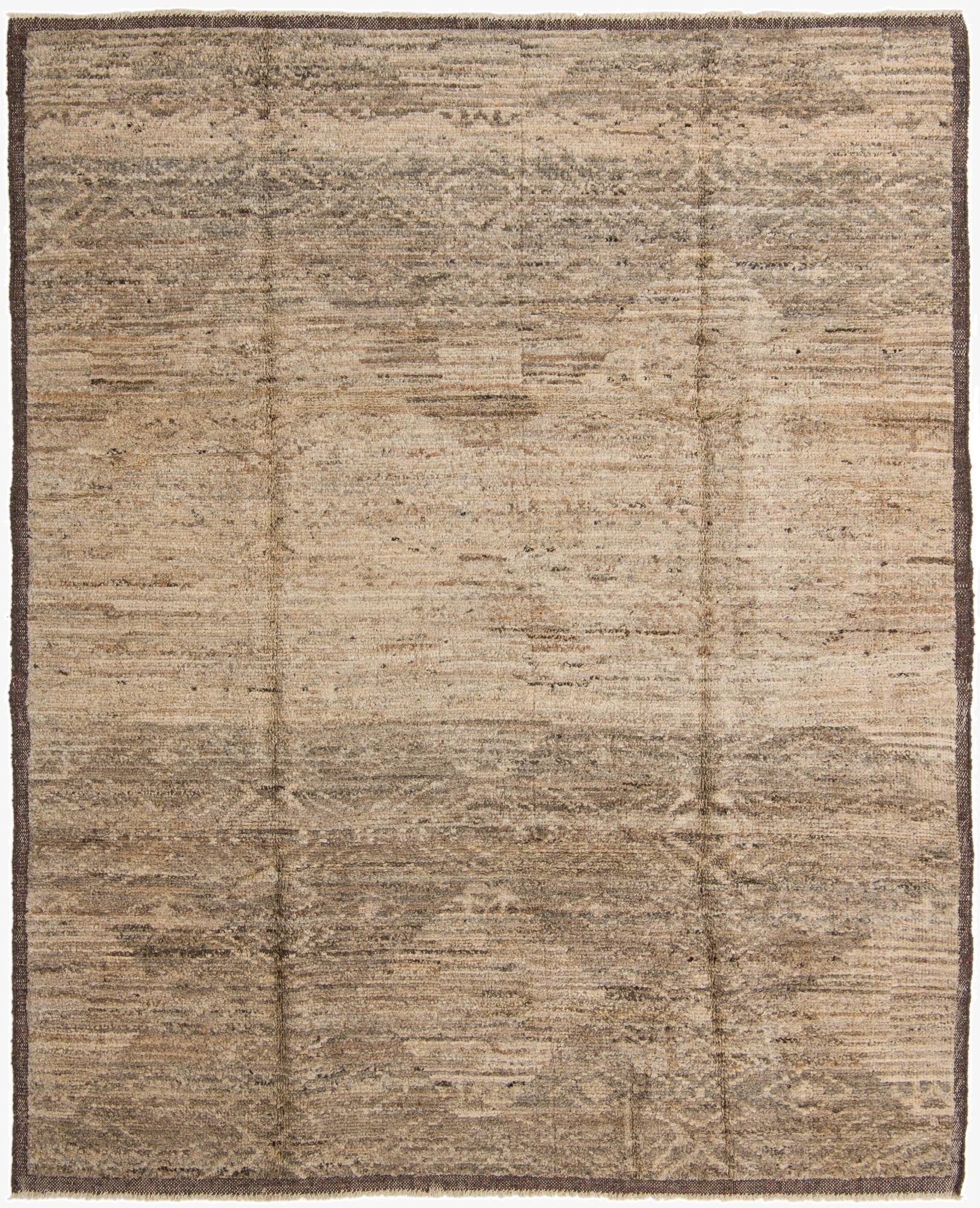 8' 6 x 10' 6  Hand Knotted Moroccan Wool Rug