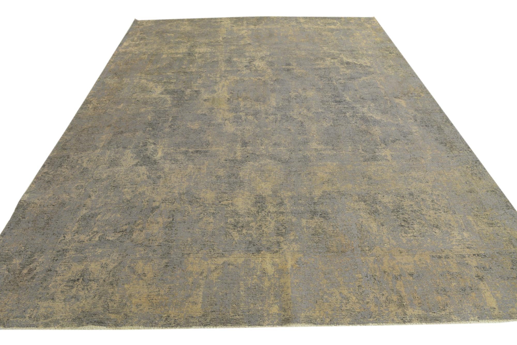 9' 1 x 12' 1 Hand Knotted Ultra Vintage Persian Wool Rug