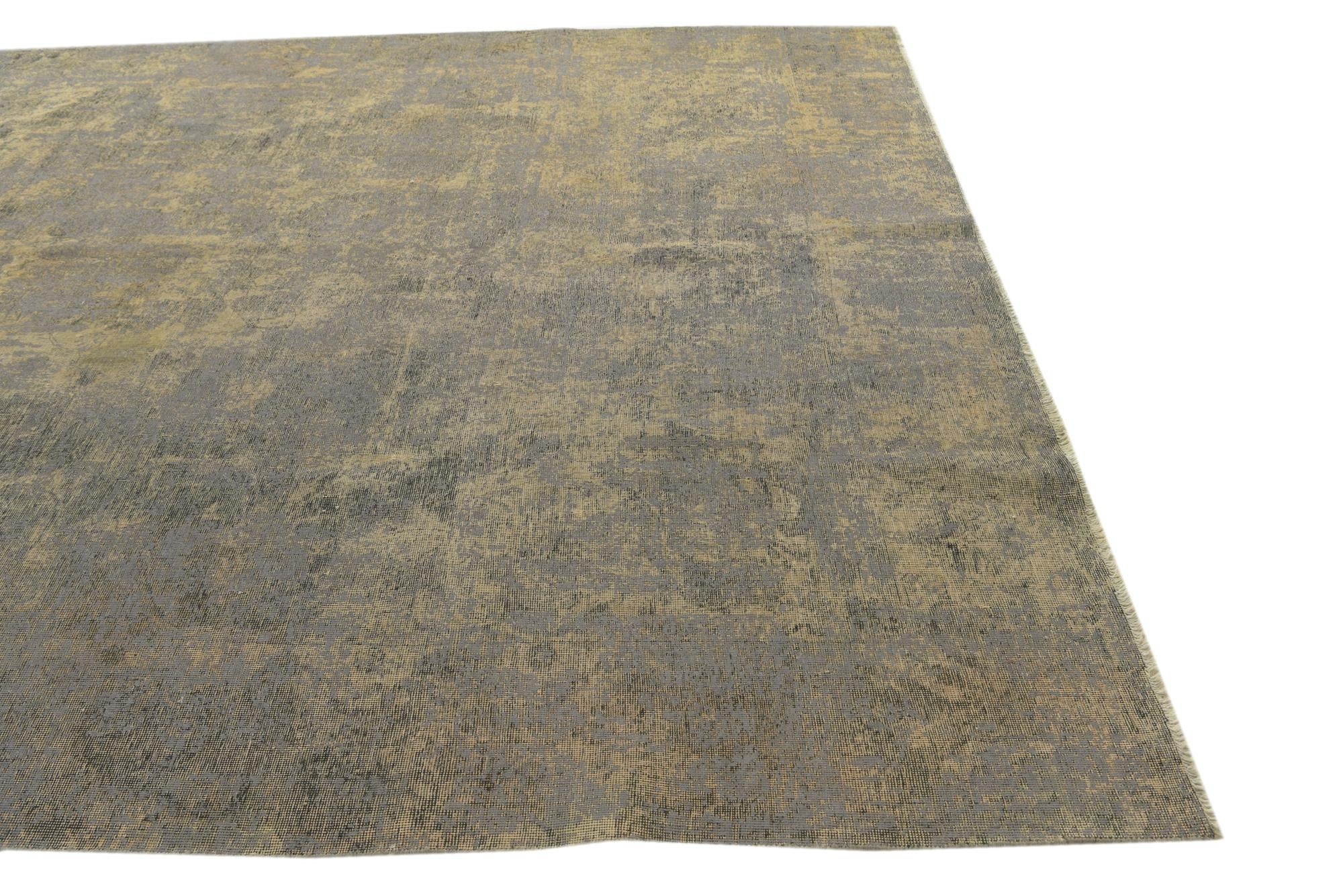 9' 1 x 12' 1 Hand Knotted Ultra Vintage Persian Wool Rug