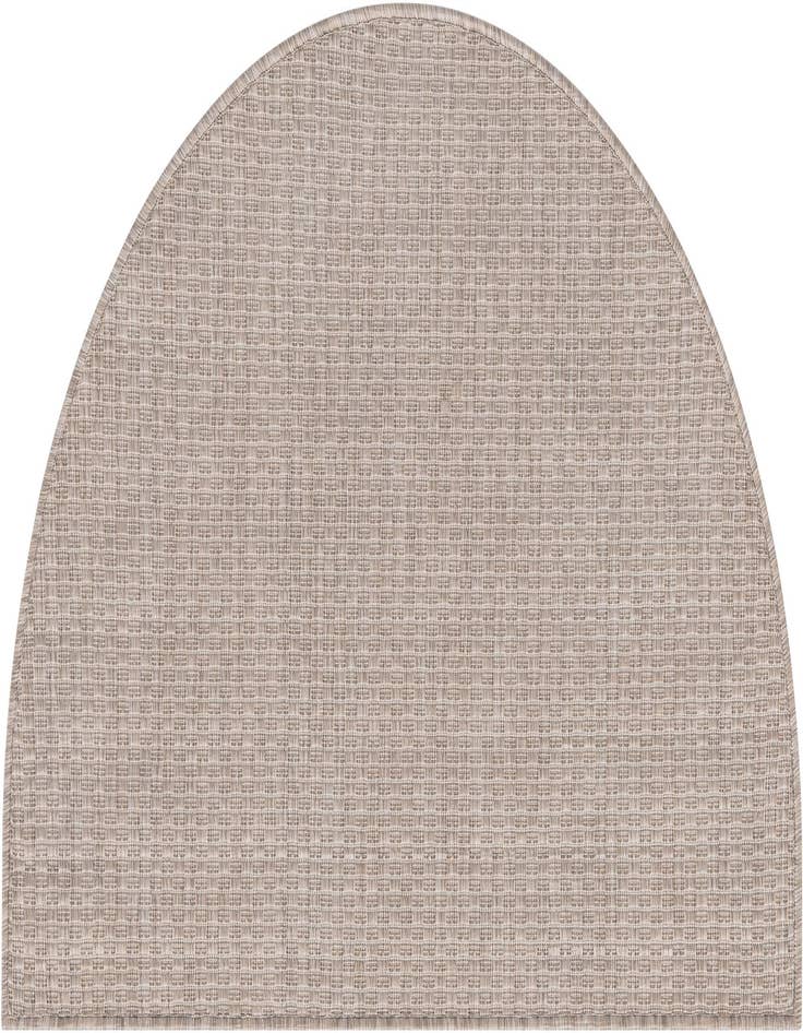 Detail image of 2' 2 x 3' 7 Easy-Clean Solid Indoor / Outdoor Hearth Rug