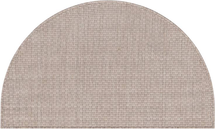 Detail image of 2' 2 x 3' 7 Easy-Clean Solid Indoor / Outdoor Hearth Rug
