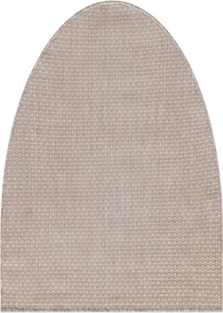 2' 7 x 4' Easy-Clean Solid Indoor / Outdoor Hearth Rug