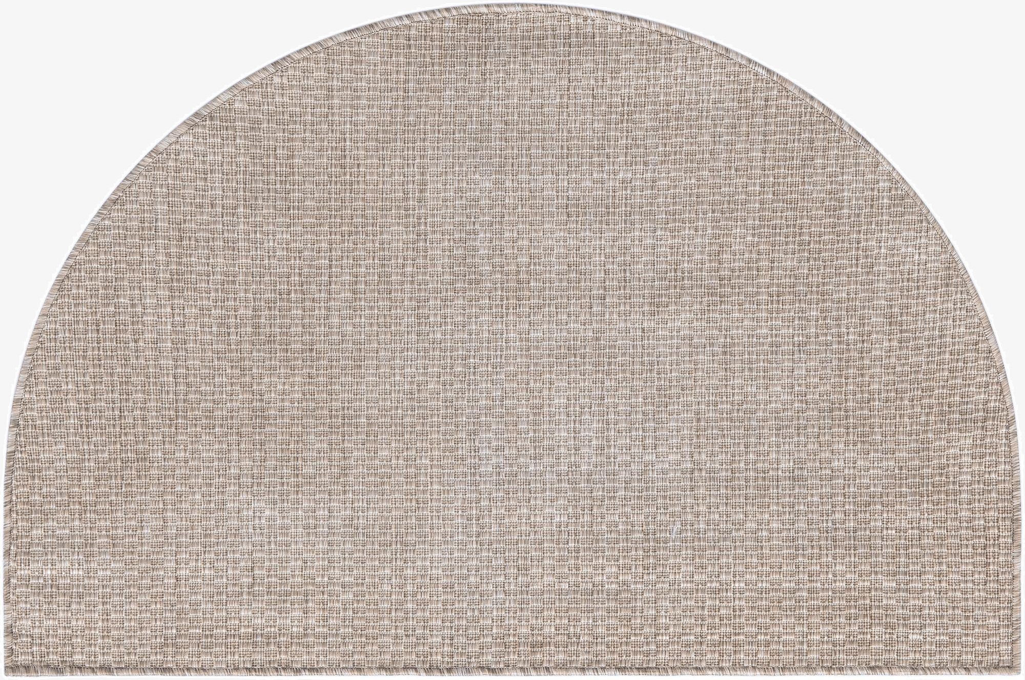 2' 7 x 4'  Washable Solid Indoor / Outdoor Hearth Rug