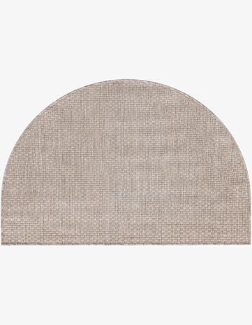 2' 7 x 4' Easy-Clean Solid Indoor / Outdoor Hearth Rug