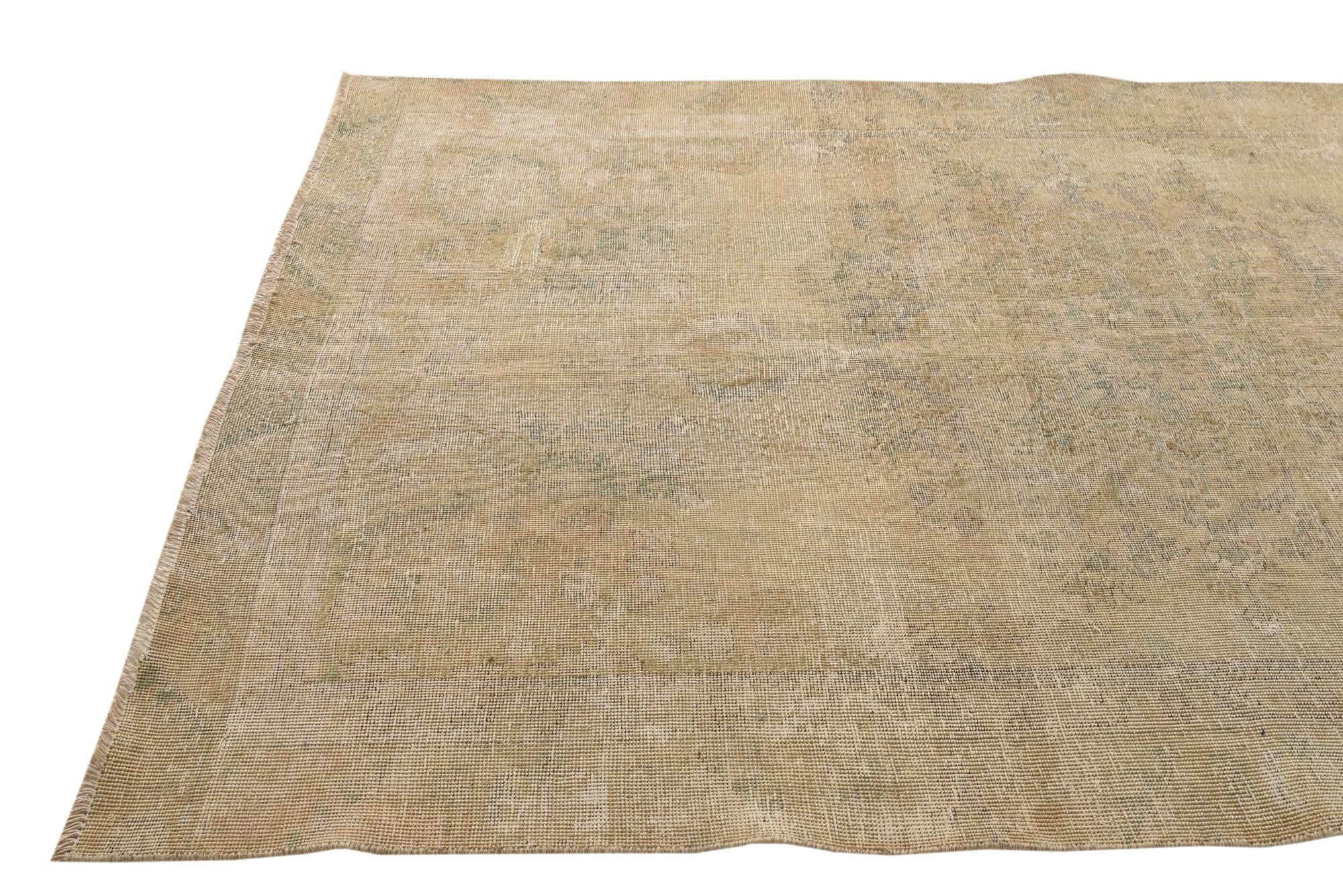 5' 10 x 8' 11 Hand Knotted Ultra Vintage Persian Wool Rug