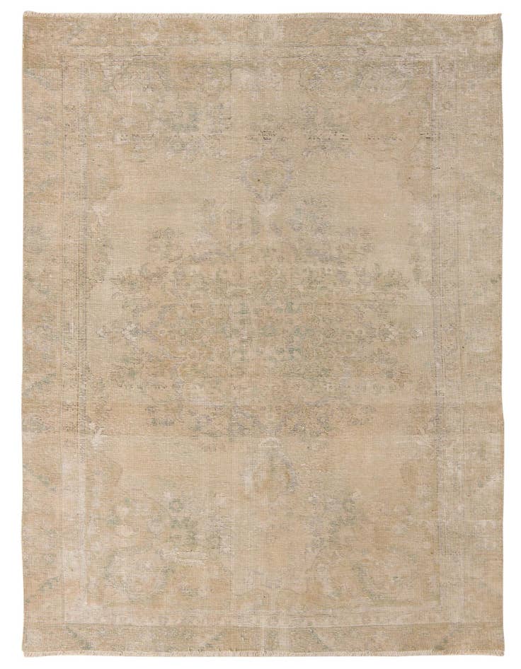 Detail image of 5' 10 x 8' 11 Hand Knotted Ultra Vintage Persian Wool Rug