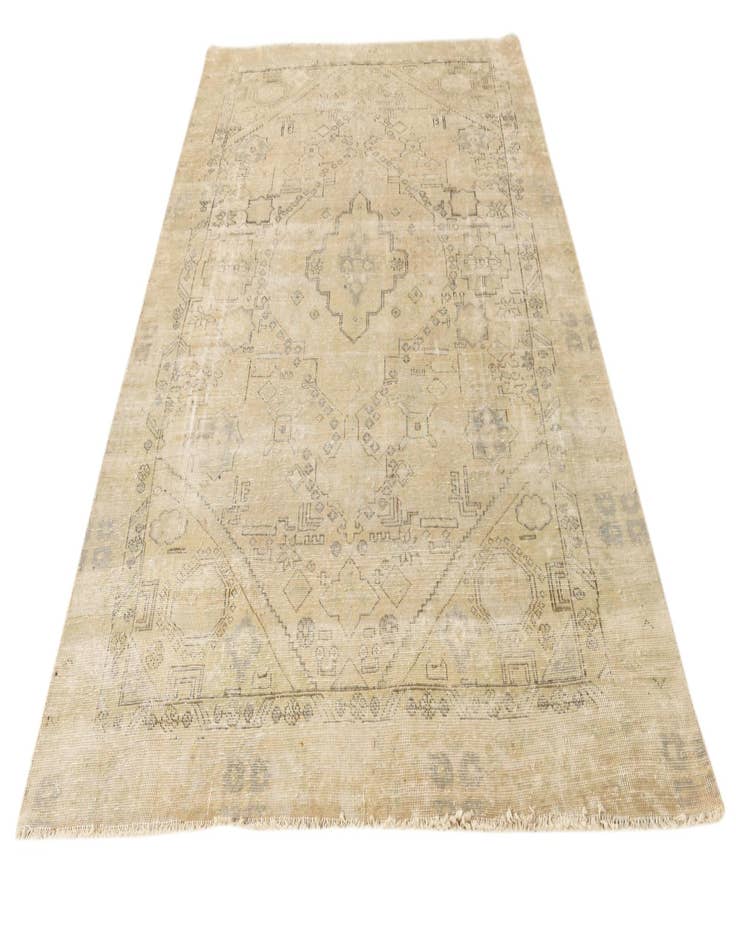 Detail image of 5' 6 x 8' 9  Hand Knotted Ultra Vintage Persian Wool Rug