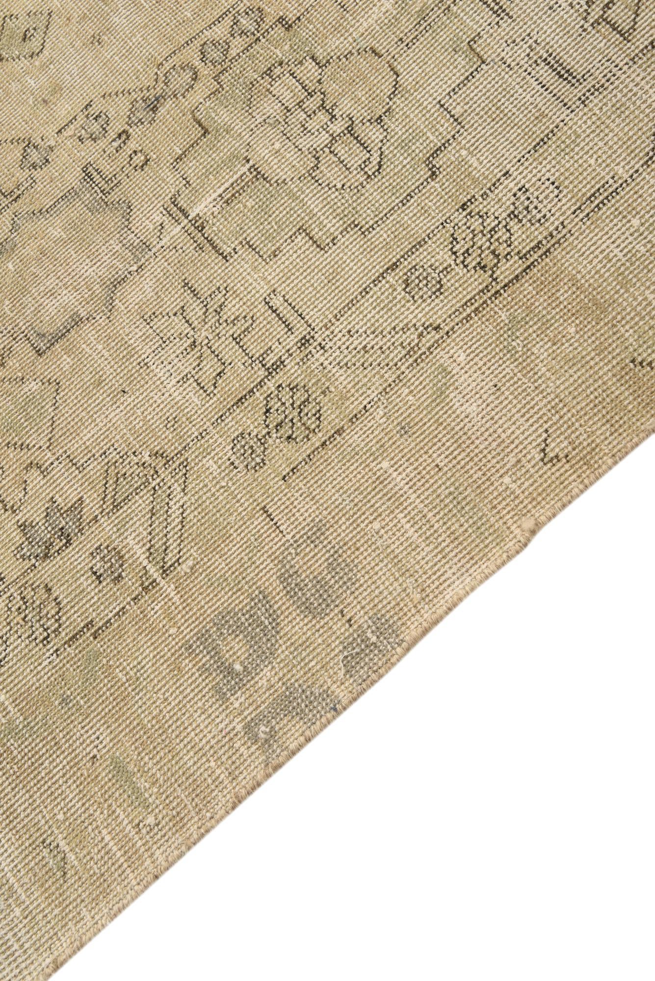 5' 6 x 8' 9 Hand Knotted Ultra Vintage Persian Wool Rug