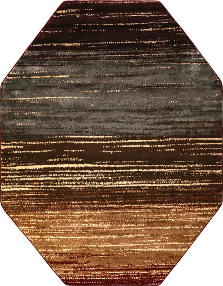 Detail image of 7' x 7' Coffee Shop Octagon Rug